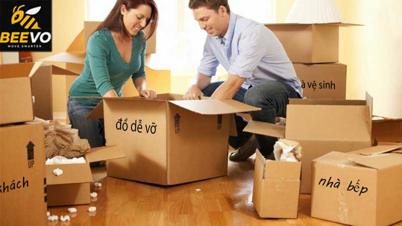 Cách đánh dấu thùng đồ để dễ kiểm kê khi đến nhà mới