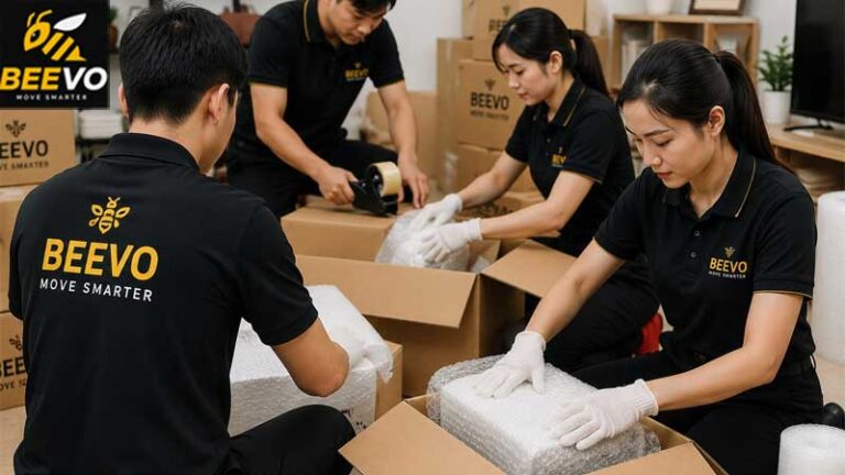 Dịch vụ đóng gói hàng hóa.